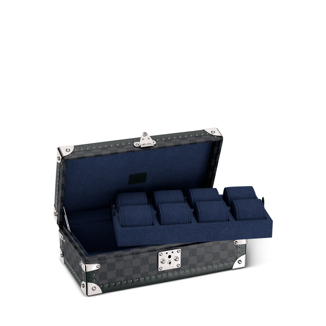 LOUIS VUITTON ルイヴィトン ケース ダミエ 8 Watch Case Damier Graphite Canvas - Hardsided | LOUIS VUITTON